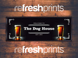 Beer Glass Medium Bar Runner