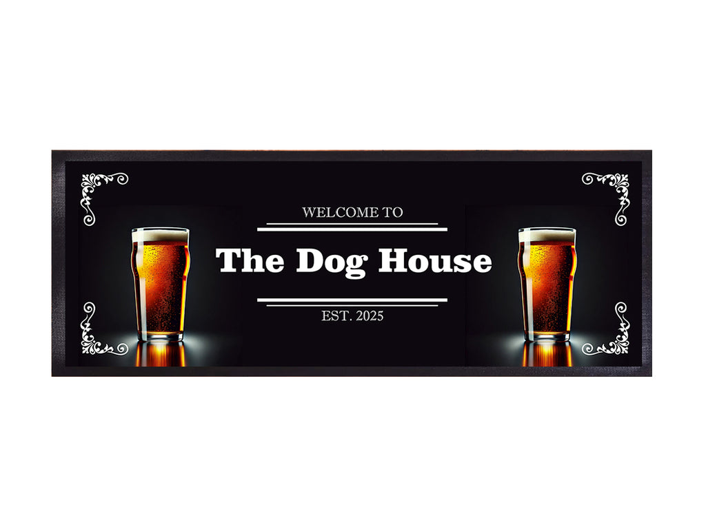 Beer Glass Medium Bar Runner