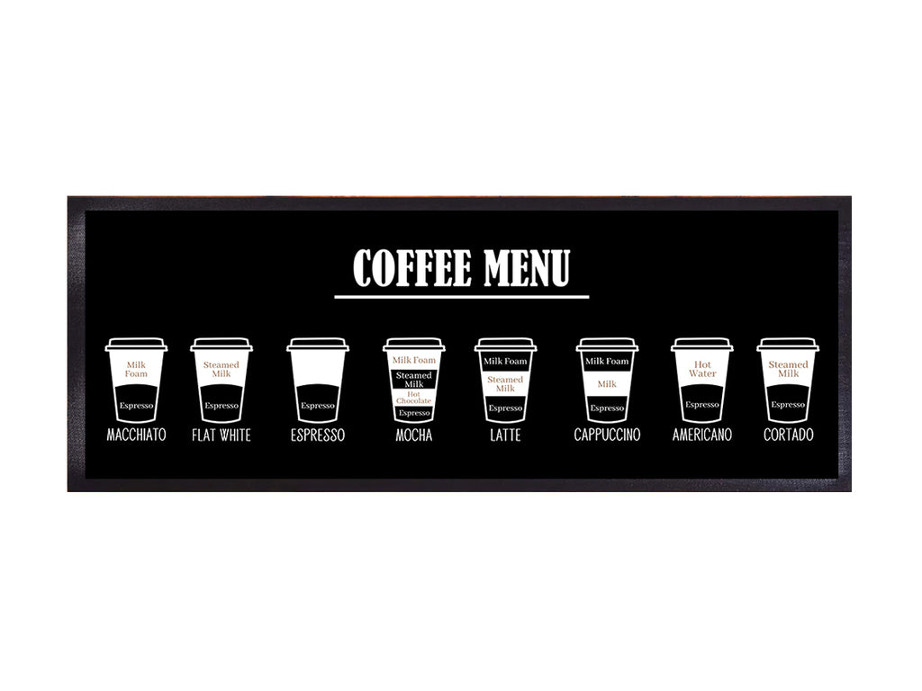 Coffee Menu Medium Bar Runner (2 Colours)