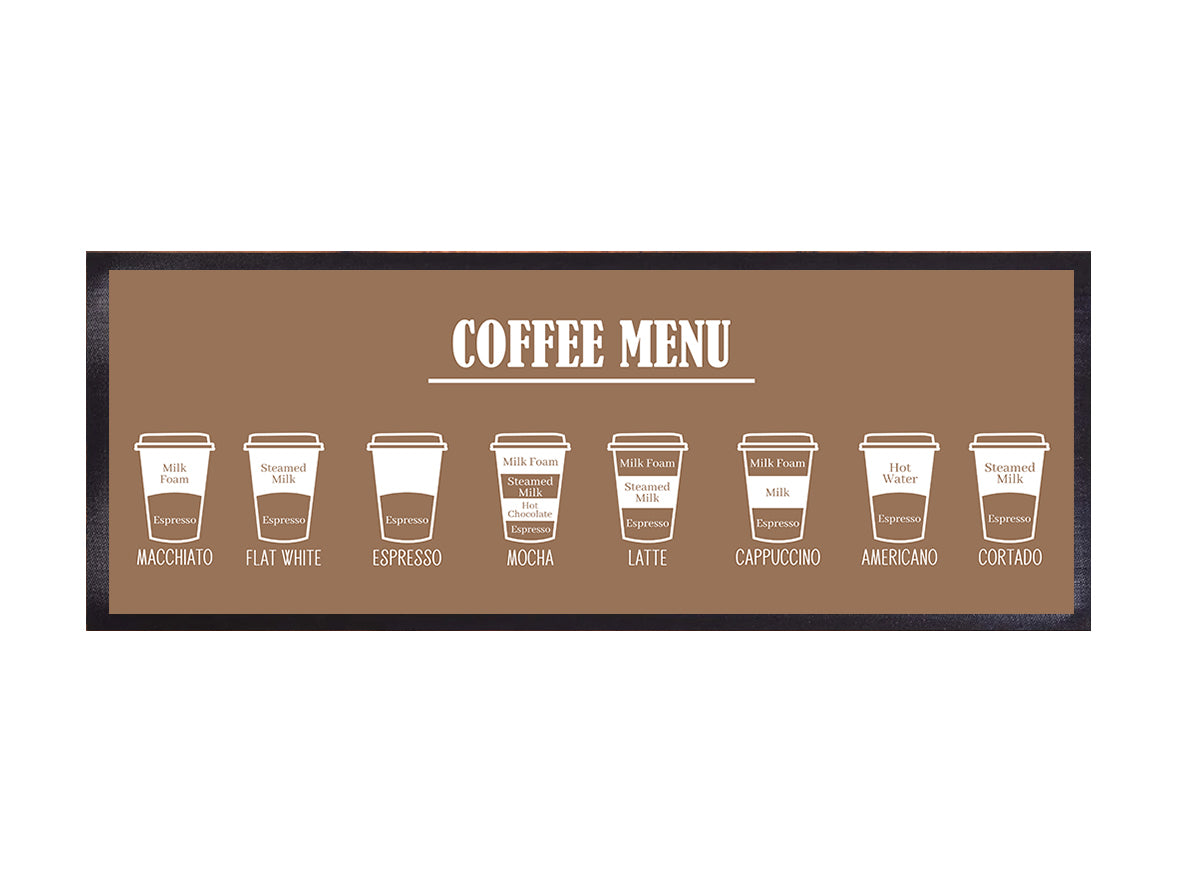 Coffee Menu Medium Bar Runner (2 Colours)