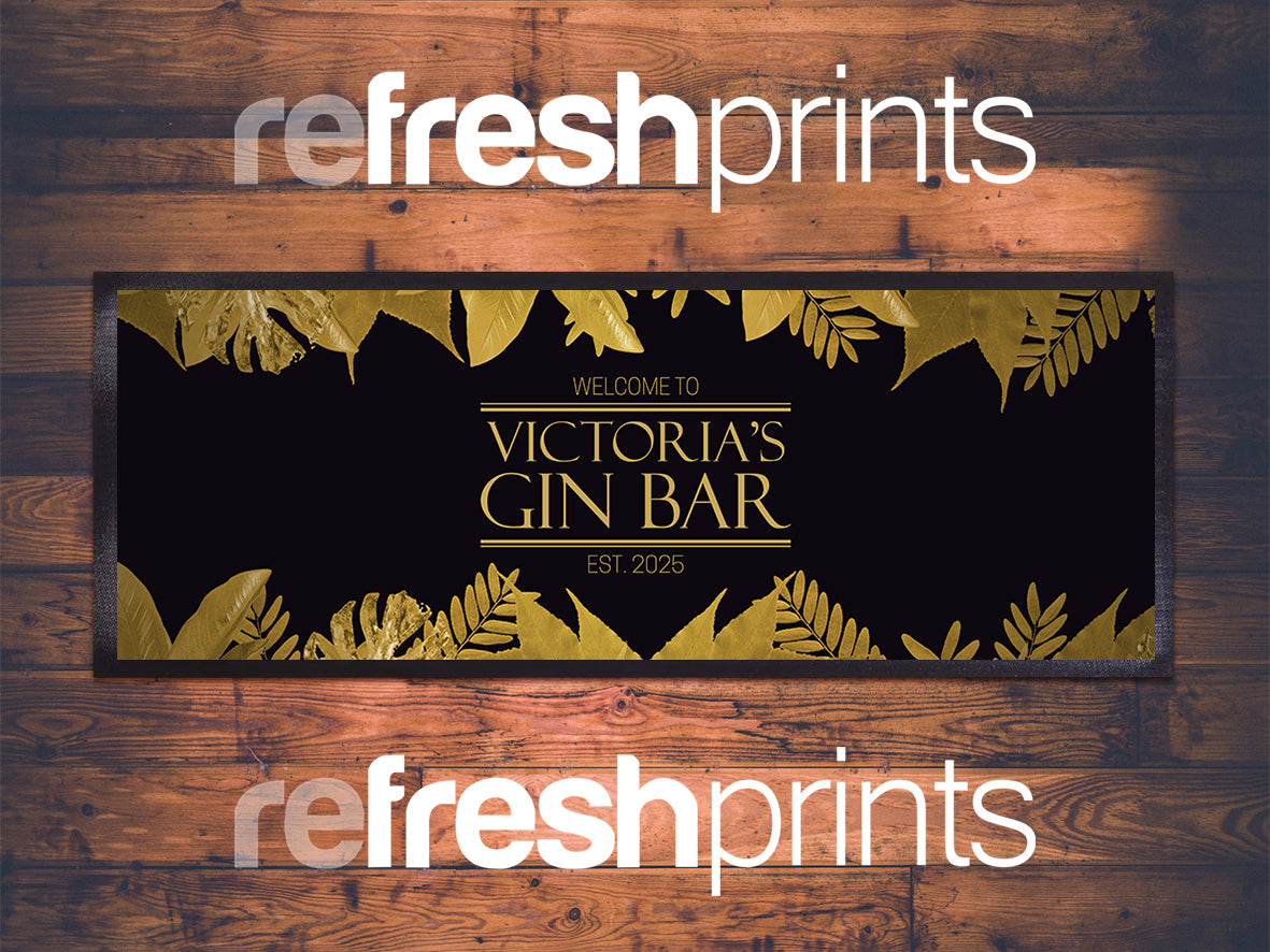 Gold Leaf Medium Bar Runner