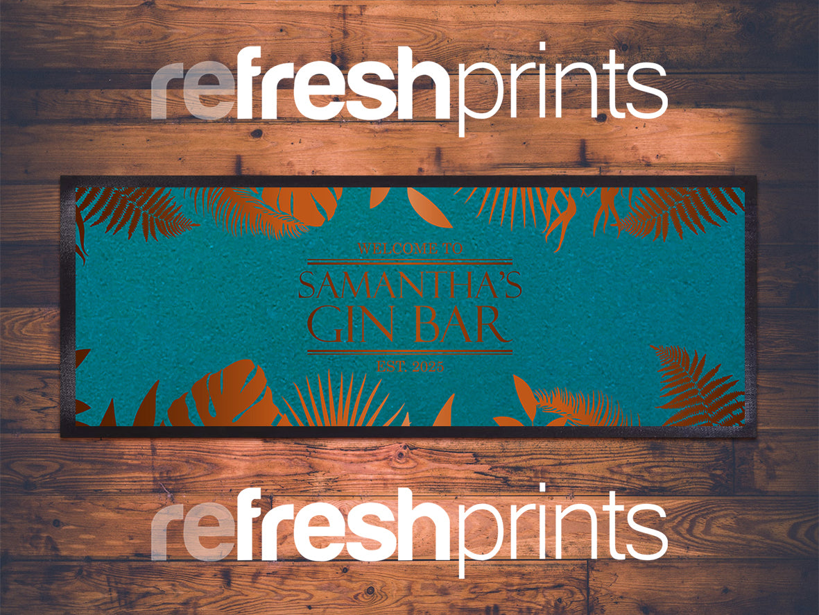 Orange Leaf Medium Bar Runner