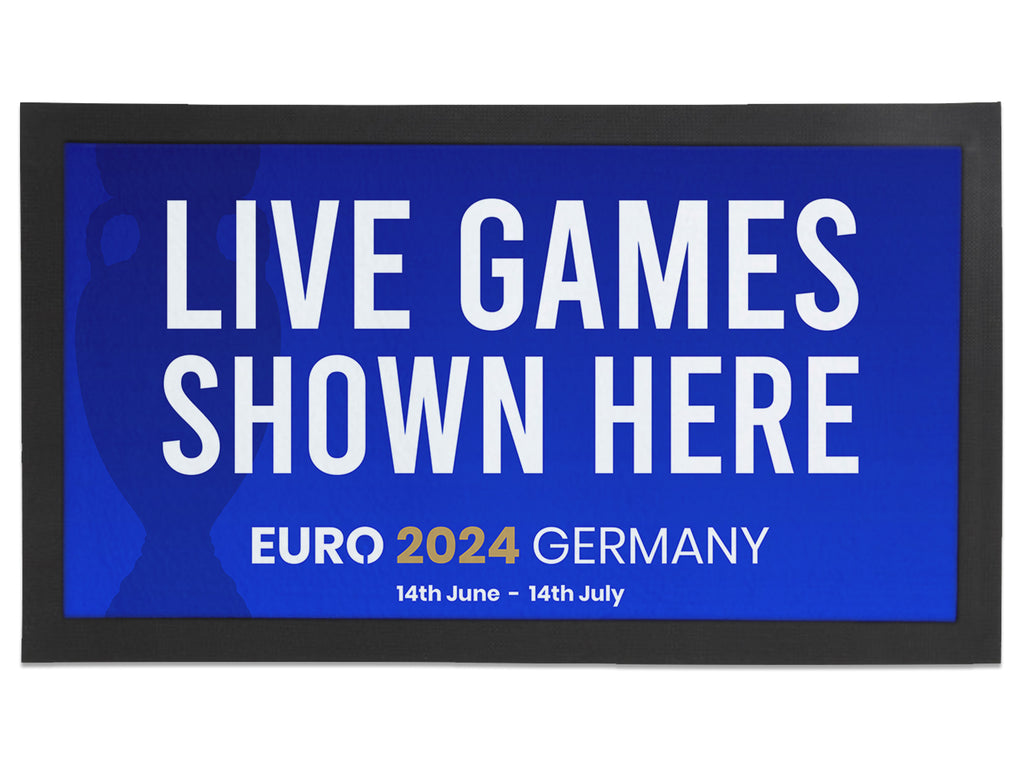 Euro 2024 Germany 'Live Games' Regular Bar Runner