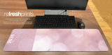 Pink Bubbles Large Mouse Mat