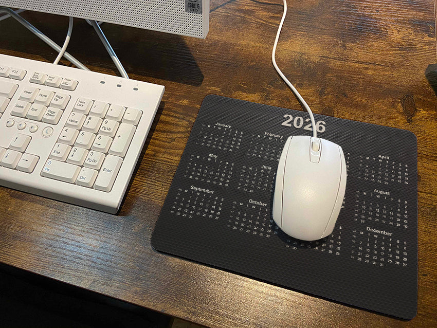 Textured Calendar Regular Mouse Mat