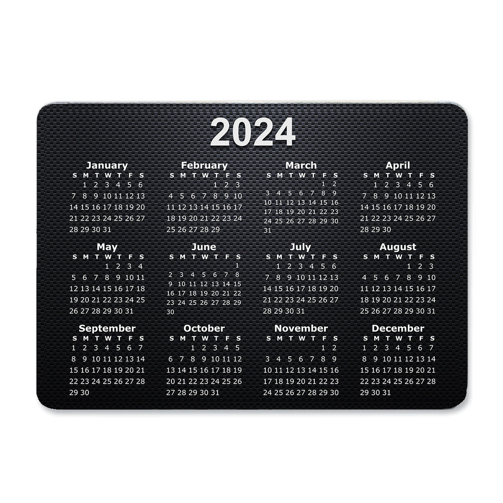 Textured Calendar Regular Mouse Mat