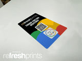 Google Review Business Pack (Bar Runner & 10 Metal Table Cards)