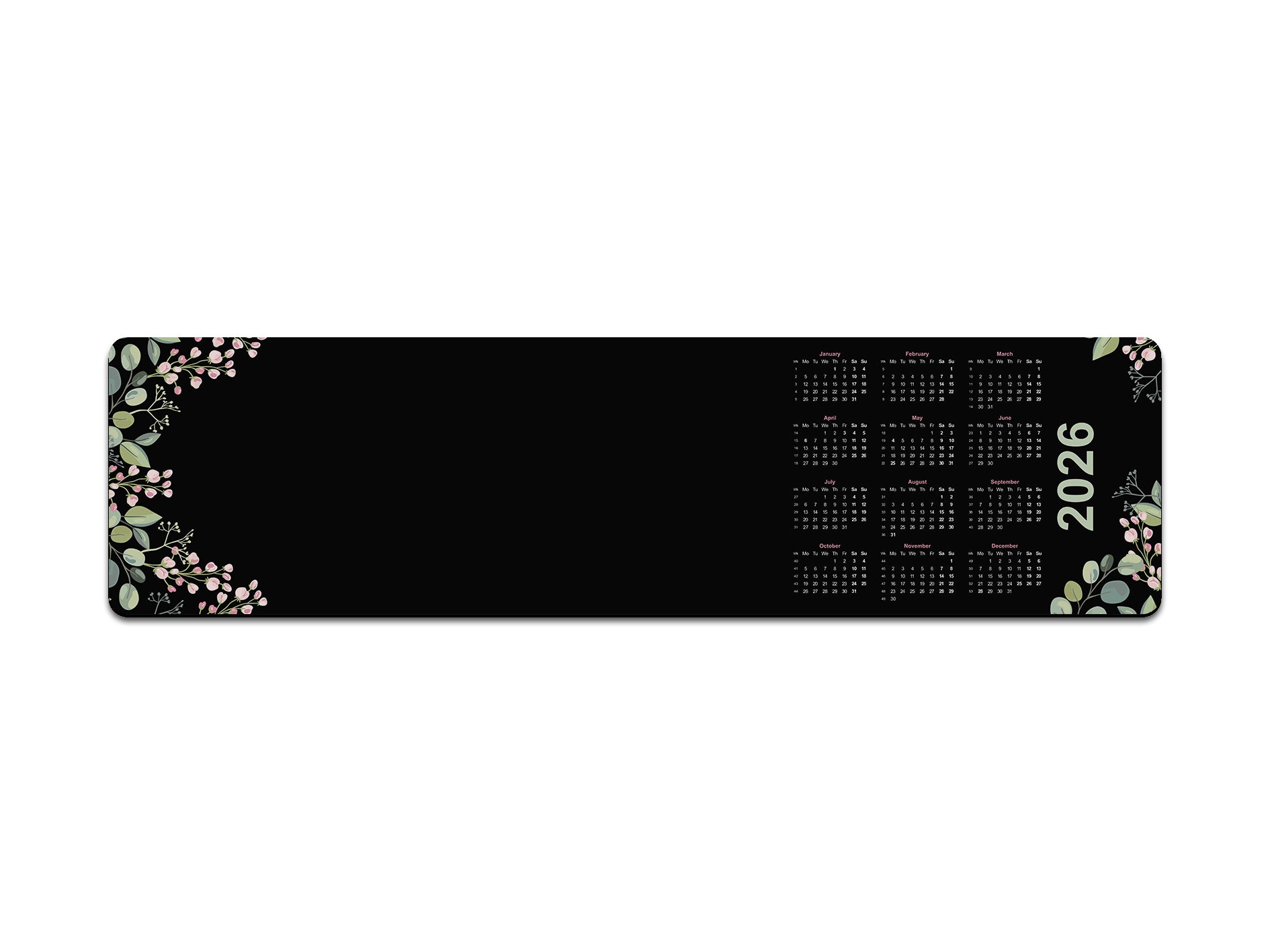 Floral Borders Large Mouse Mat