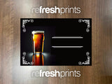 Beer Glass Metal Bar Sign