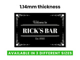 Celtic Vines Metal Bar Sign