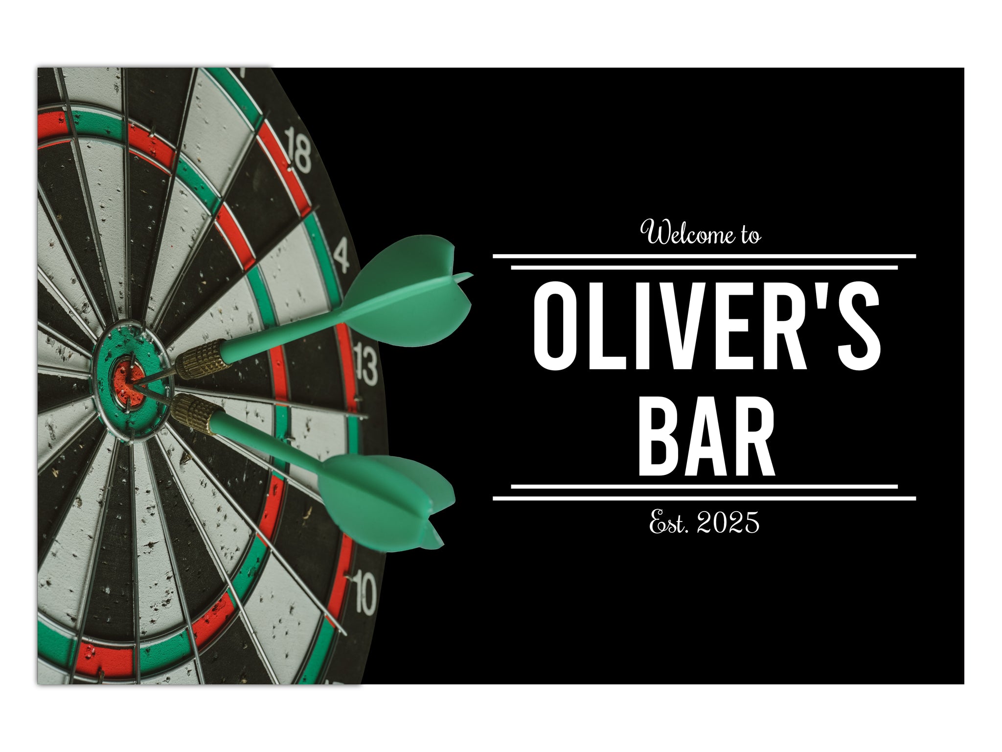 Darts Metal Bar Sign