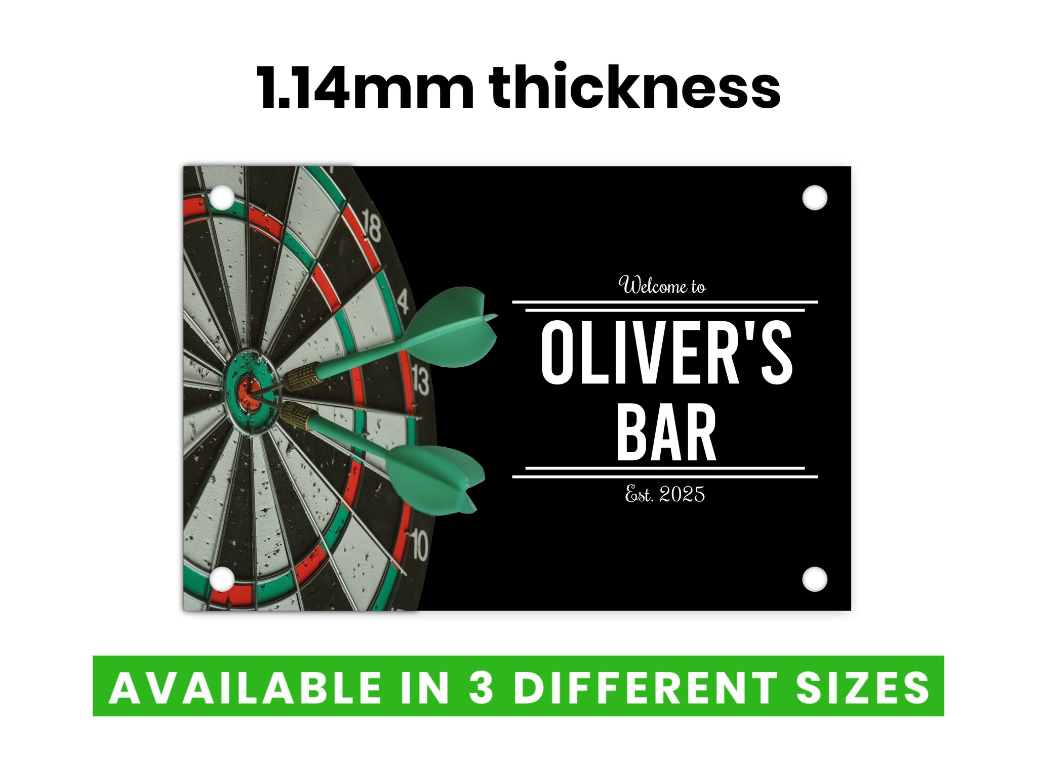 Darts Metal Bar Sign