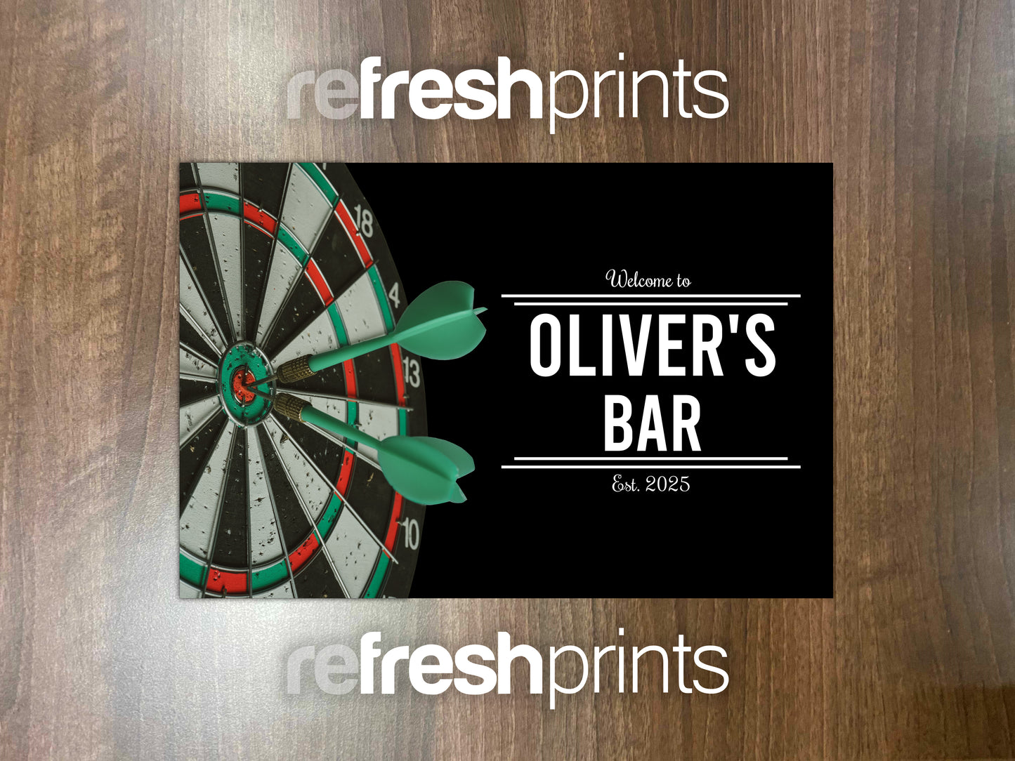 Darts Metal Bar Sign