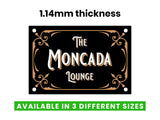 Vintage Font Metal Bar Sign