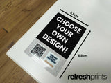 Custom Metal Table Card