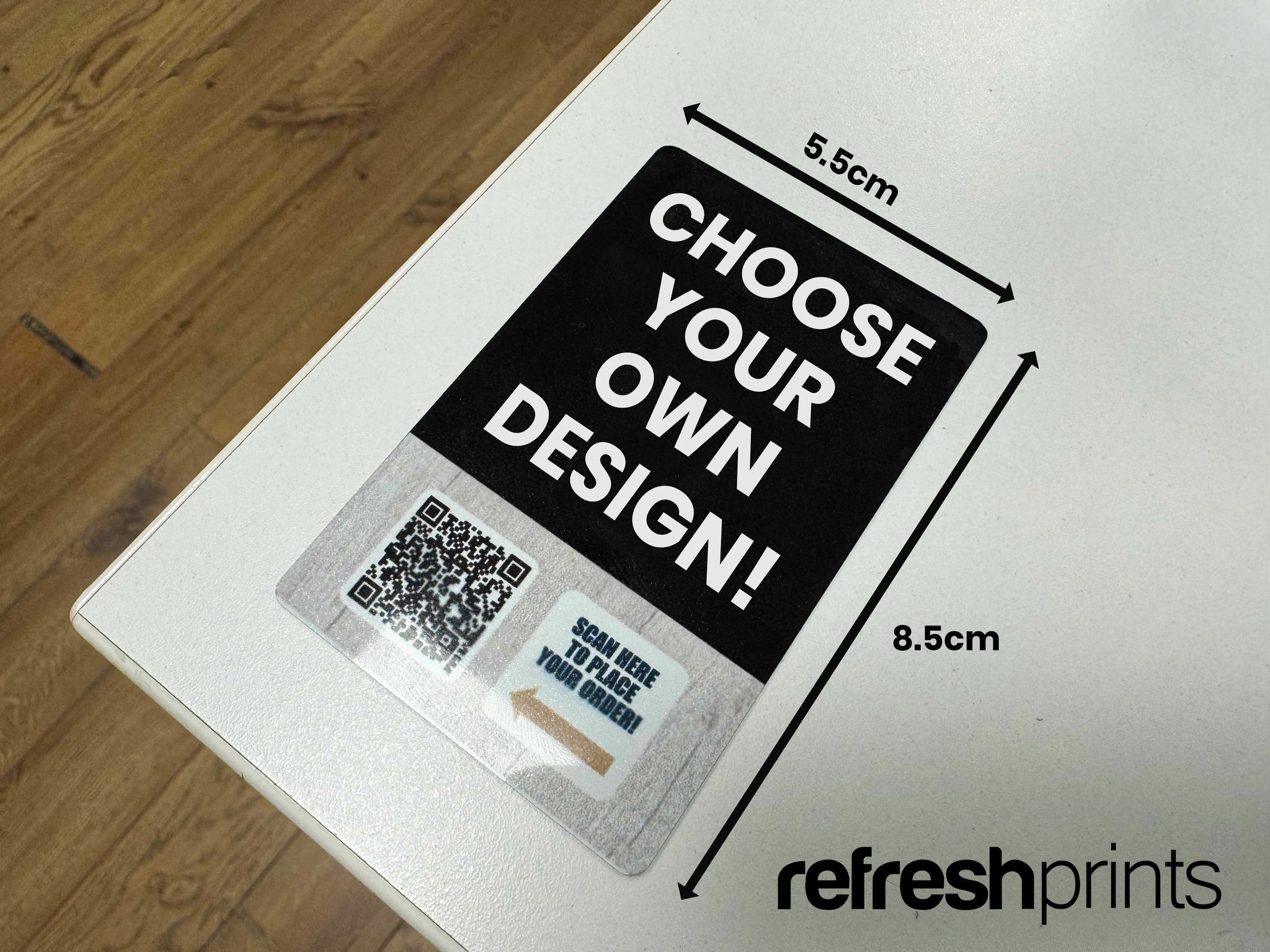 Custom Metal Table Card