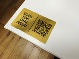 Textured Backgrounds Metal Table Card