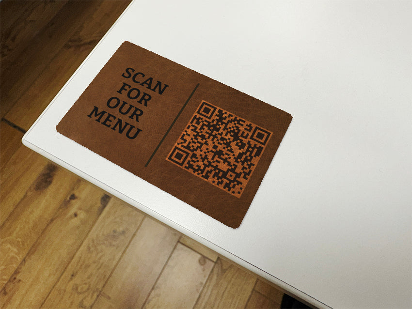 Textured Backgrounds Metal Table Card