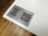 Textured Backgrounds Metal Table Card