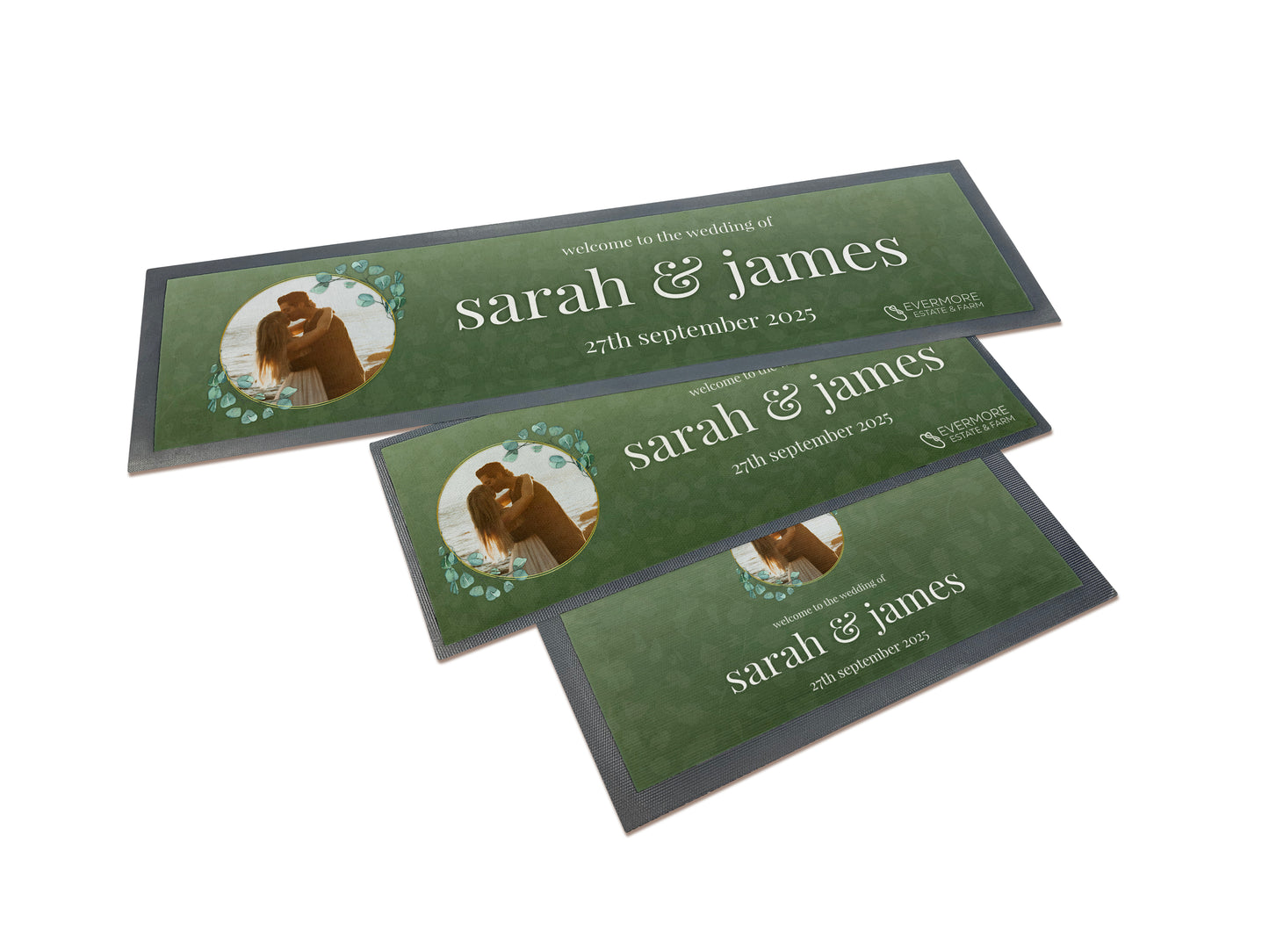 Floral Frame Wedding Bar Runners