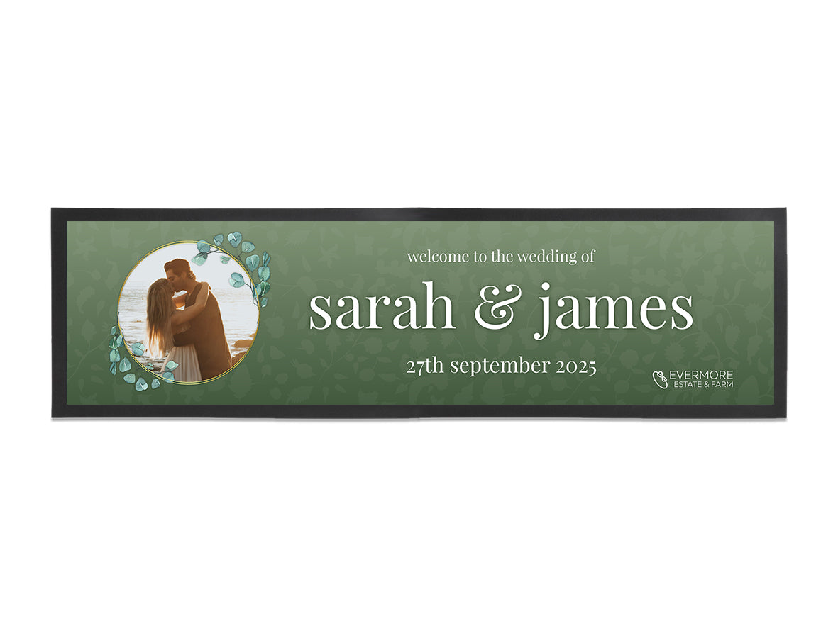 Floral Frame Wedding Bar Runners