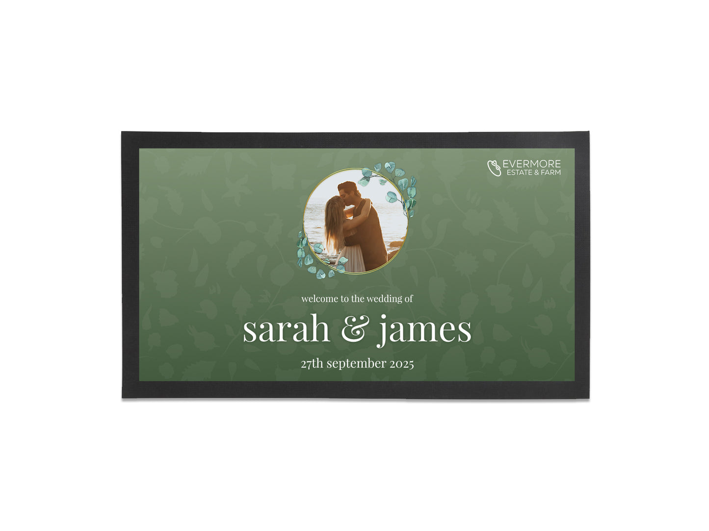 Floral Frame Wedding Bar Runners