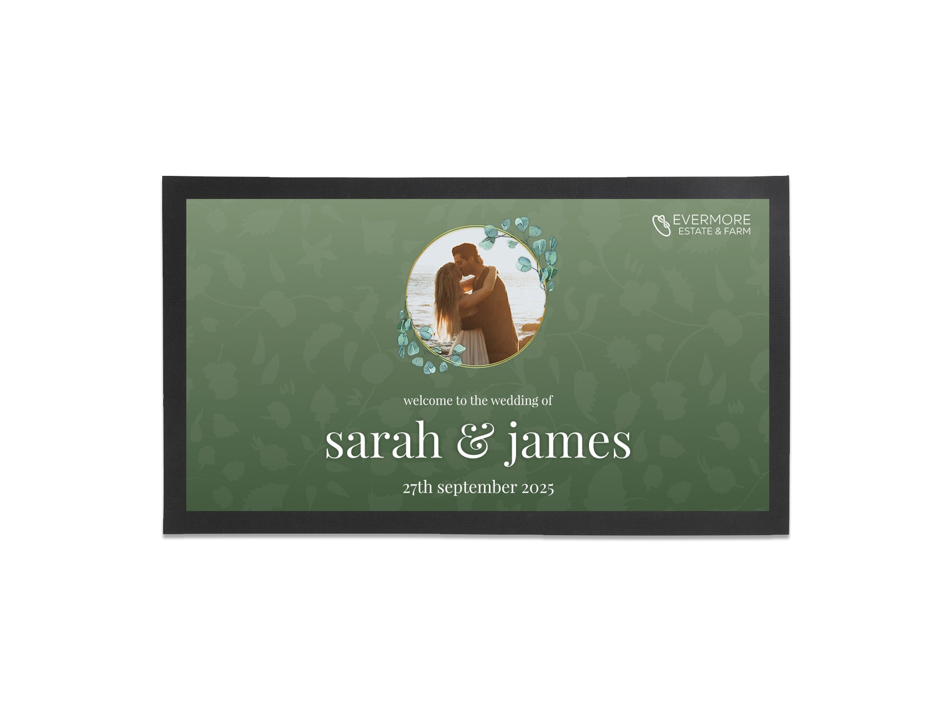 Floral Frame Wedding Bar Runners