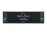 Black Wedding Leaves Bar Runners