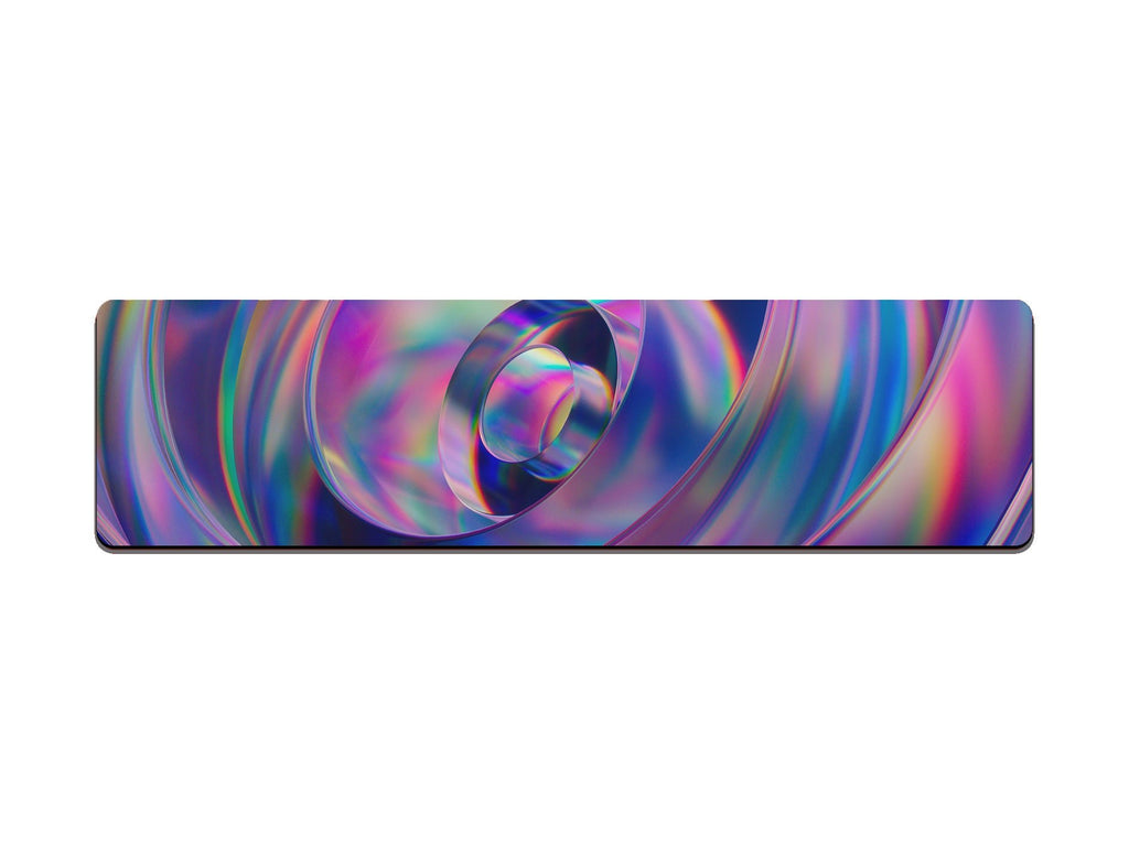 Abstract Blue and Pink Spiral Gaming Mat - Desk Mat - 3 SIZES - Bar - Mats.co.uk