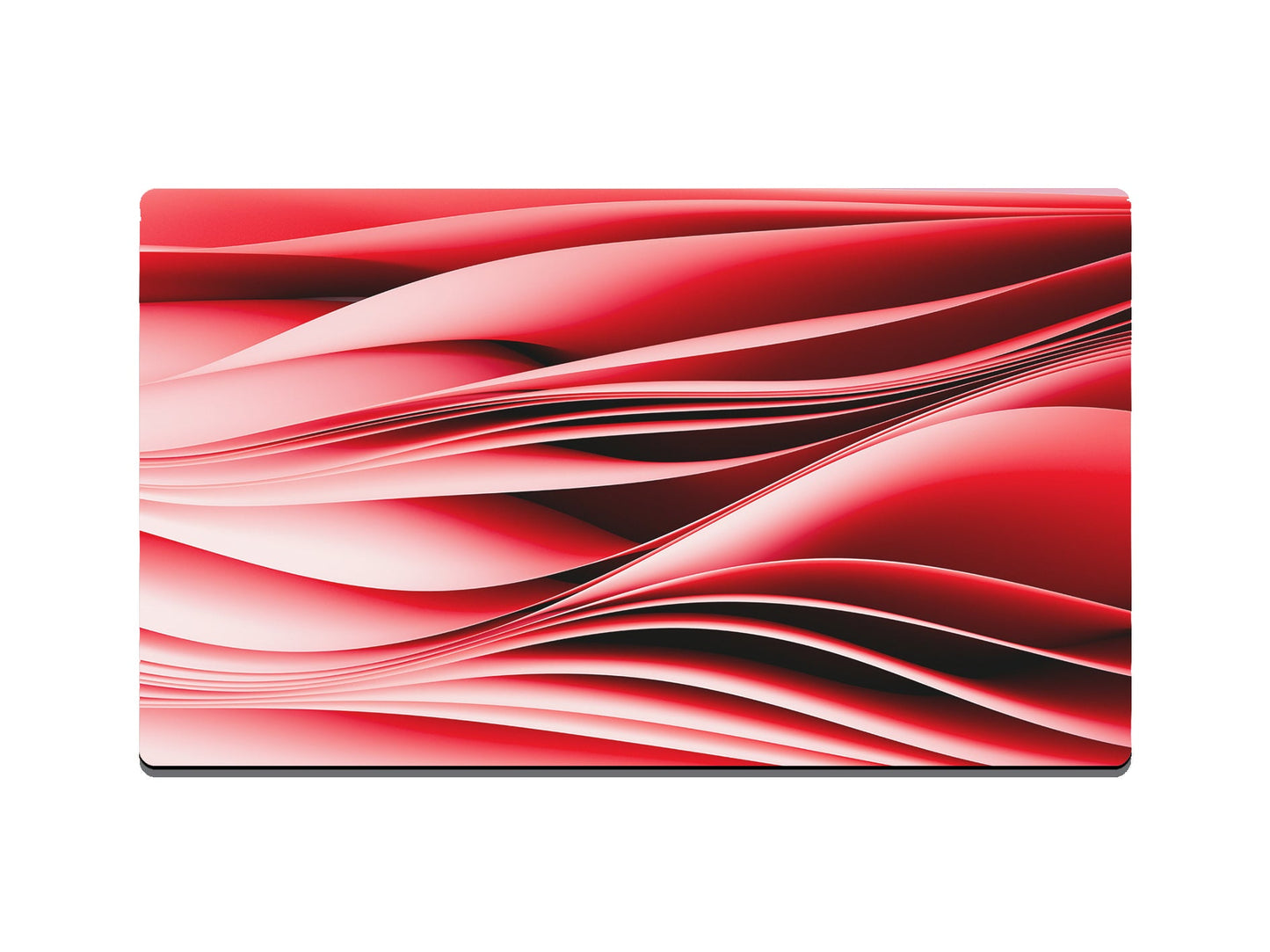 Abstract Red Wavy Lines Gaming Mat - Desk Mat - 3 SIZES - Bar - Mats.co.uk