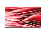 Abstract Red Wavy Lines Gaming Mat - Desk Mat - 3 SIZES - Bar - Mats.co.uk