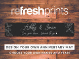 Anniversary Minimalist Slim Bar Runner - Bar - Mats.co.uk