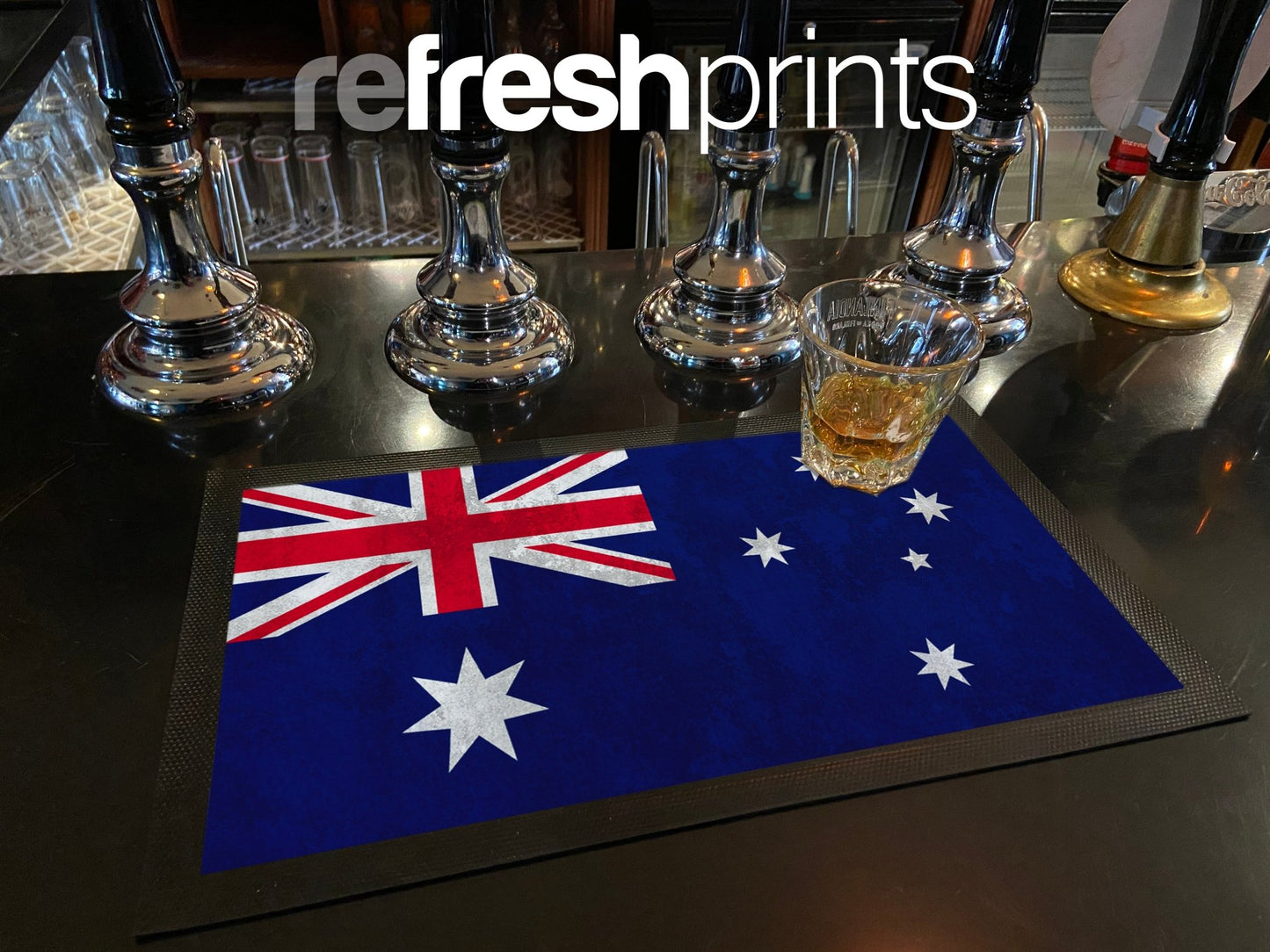 Australia Flag Regular Bar Runner - Bar - Mats.co.uk