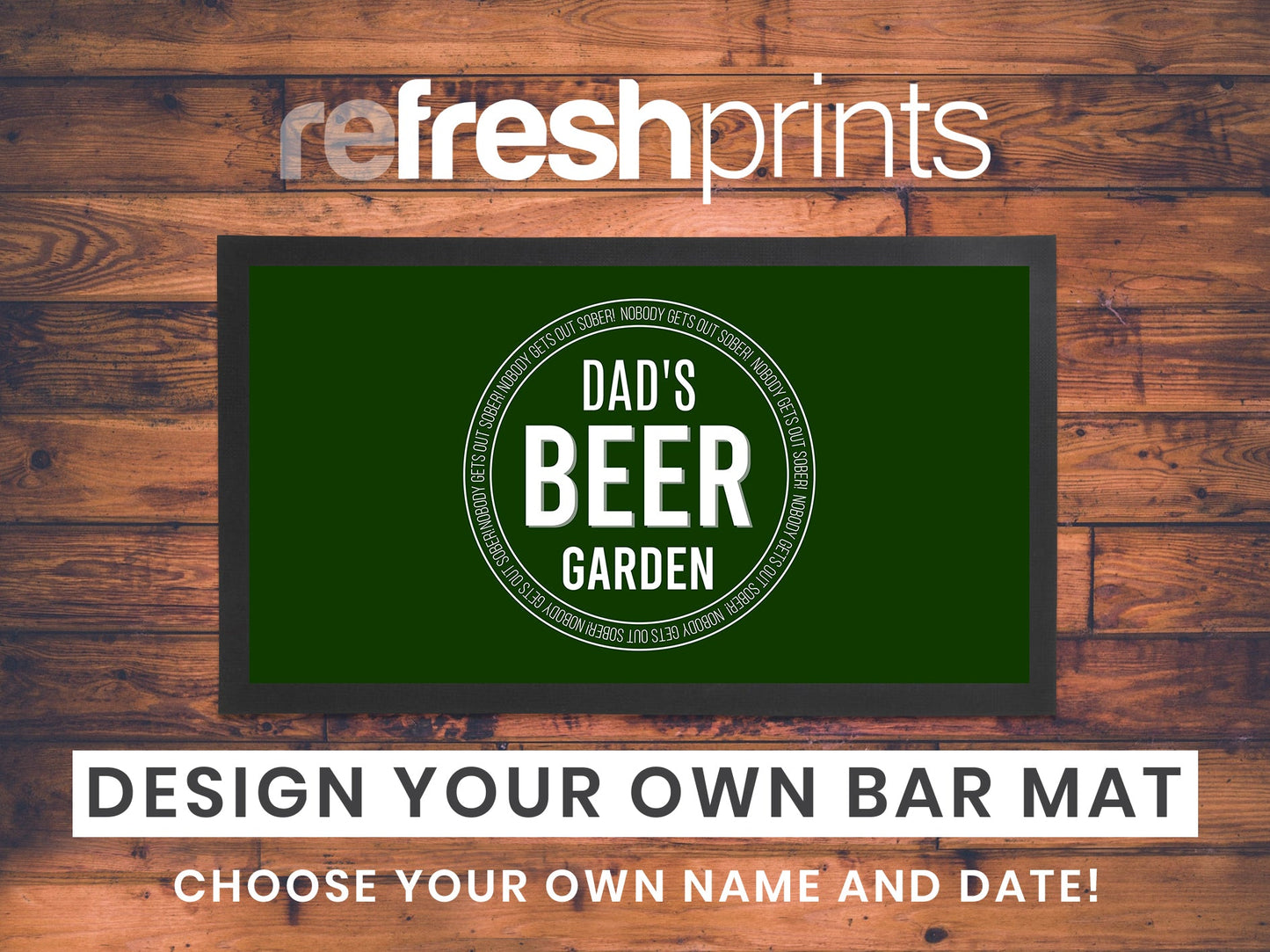 Beer Garden Regular Bar Runner - Bar - Mats.co.uk