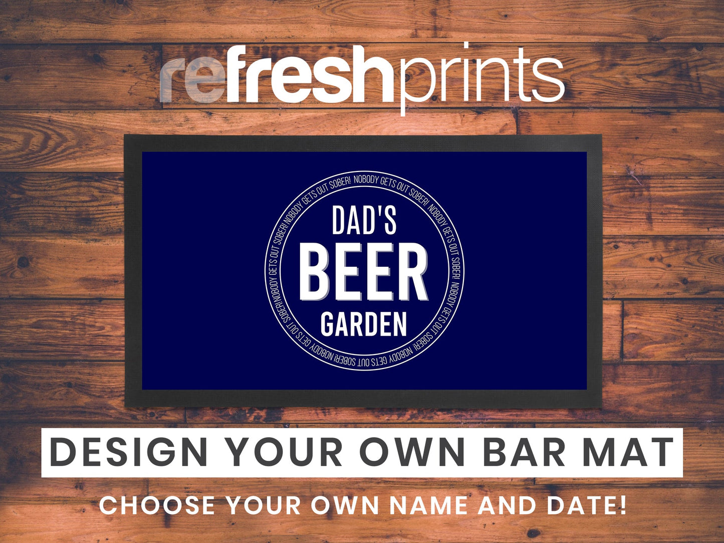 Beer Garden Regular Bar Runner - Bar - Mats.co.uk