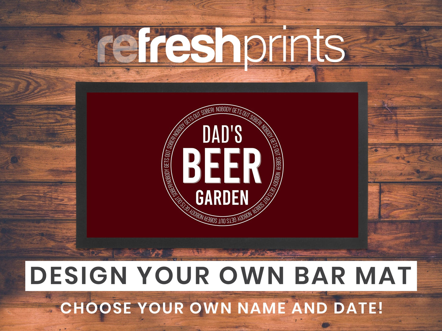 Beer Garden Regular Bar Runner - Bar - Mats.co.uk