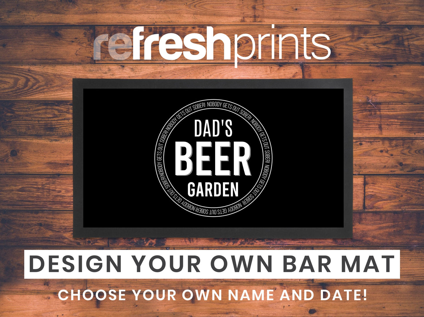 Beer Garden Regular Bar Runner - Bar - Mats.co.uk