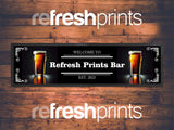 Beer Glass Large Bar Runner - Bar - Mats.co.uk