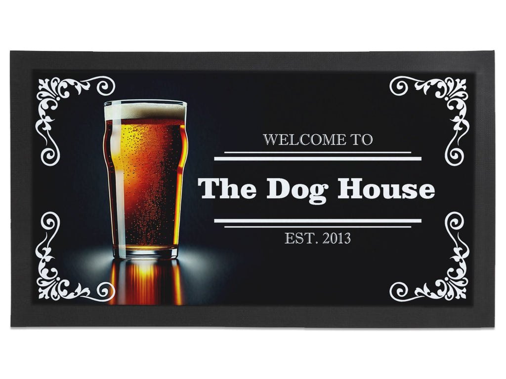 Beer Glass Regular Bar Runner - Bar - Mats.co.uk