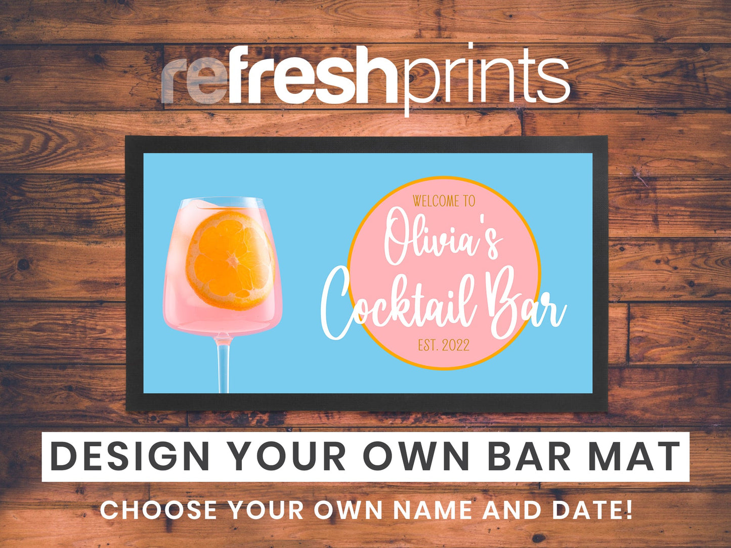 Big Orange Regular Bar Runner - Bar - Mats.co.uk