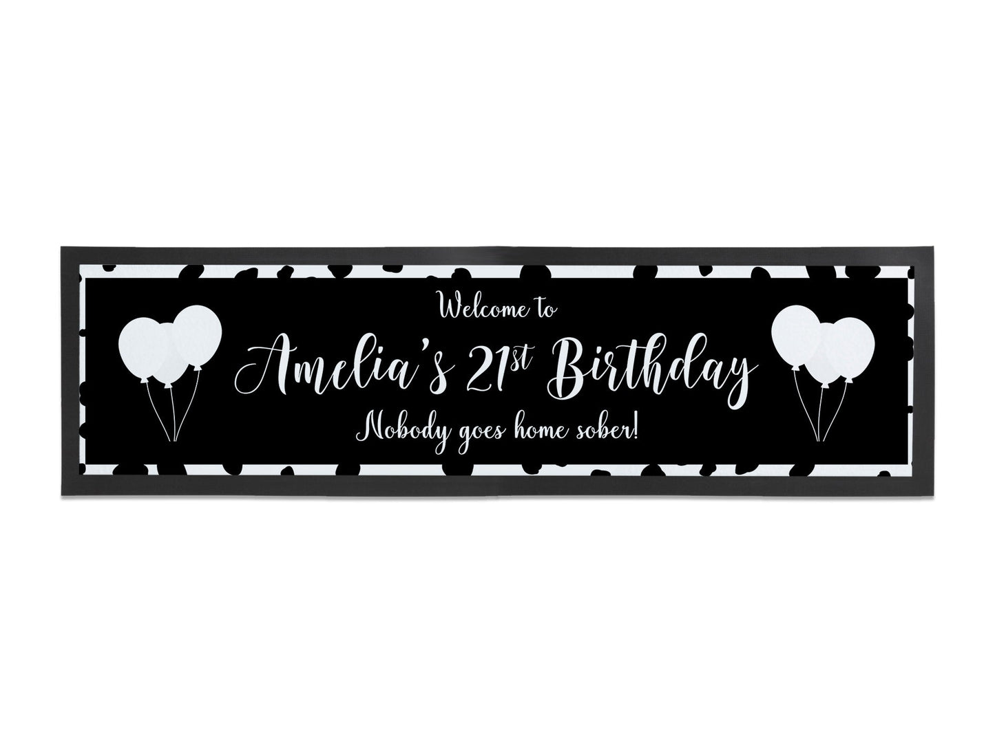 Birthday Dalmation Large Bar Runner - Bar - Mats.co.uk