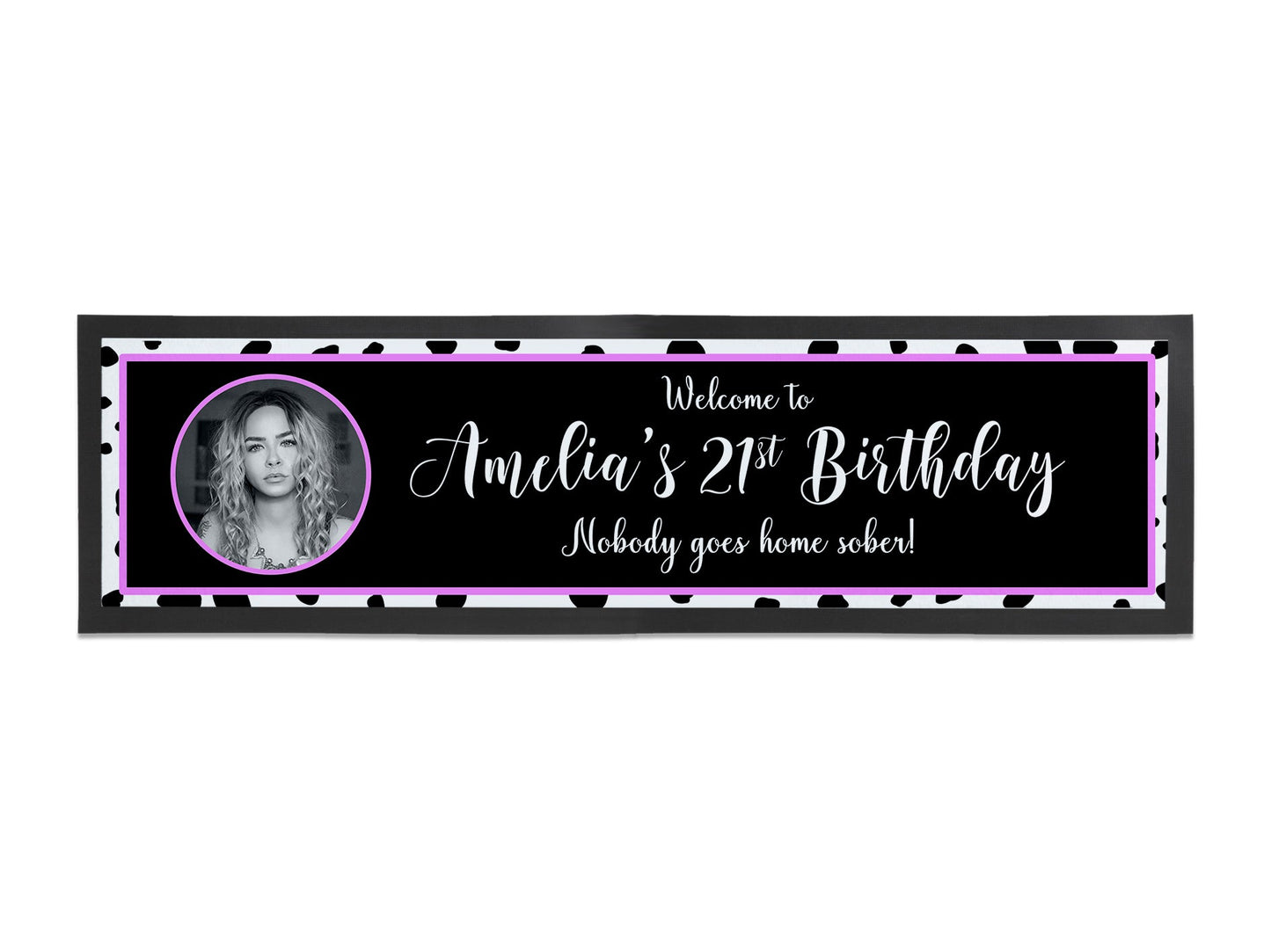 Birthday Dalmation Photo Large Bar Runner - Bar - Mats.co.uk