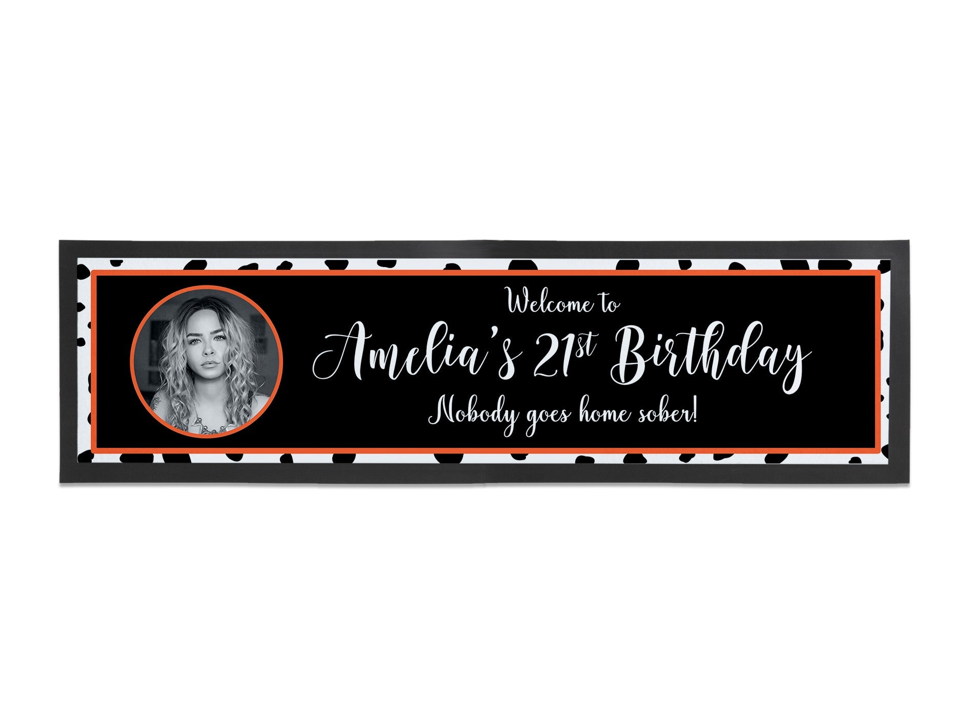 Birthday Dalmation Photo Large Bar Runner - Bar - Mats.co.uk