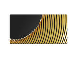 Black and Gold Metallic Ridge Surface Gaming Mat - Desk Mat - 3 SIZES - Bar - Mats.co.uk