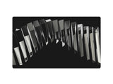 Black and Silver Metallic Bars Gaming Mat - Desk Mat - 3 SIZES - Bar - Mats.co.uk