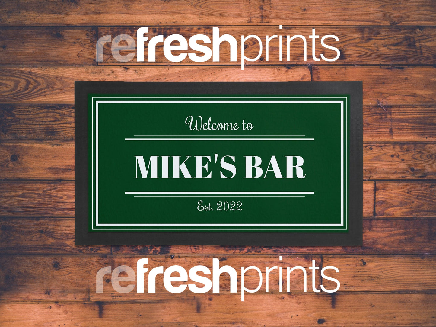 Borders & Colours Regular Bar Runner - Bar - Mats.co.uk