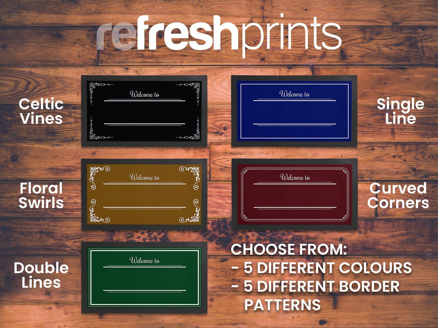 Borders & Colours Regular Bar Runner - Bar - Mats.co.uk