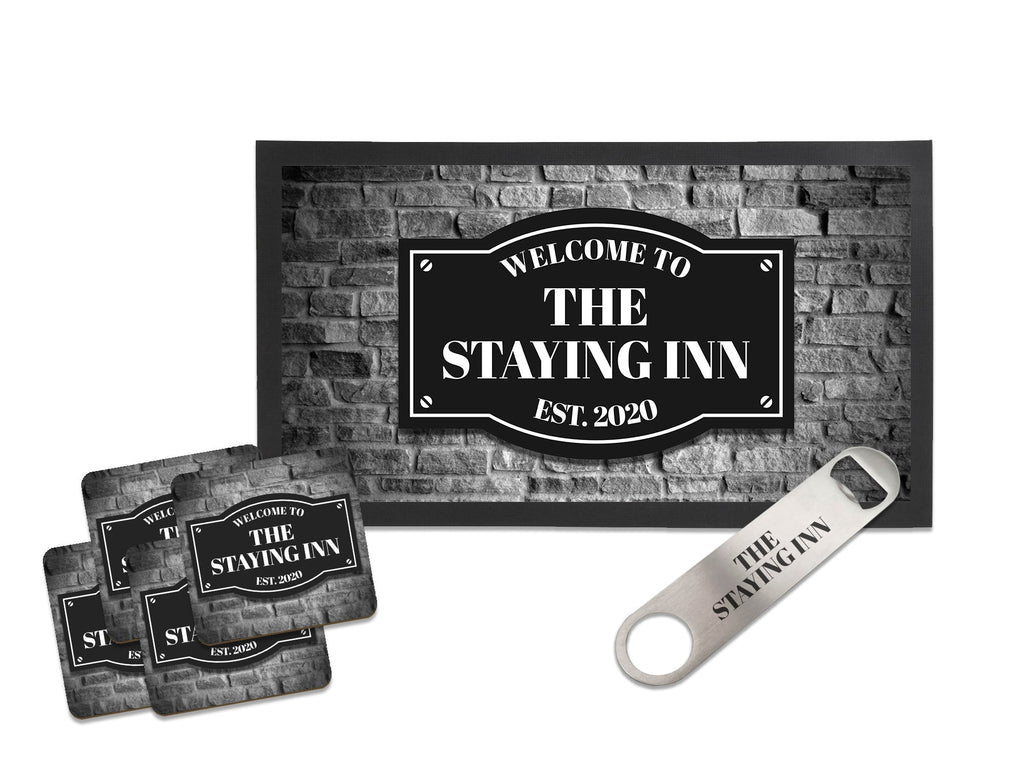 Brick Wall Home Bar Starter Gift Set - Bar - Mats.co.uk