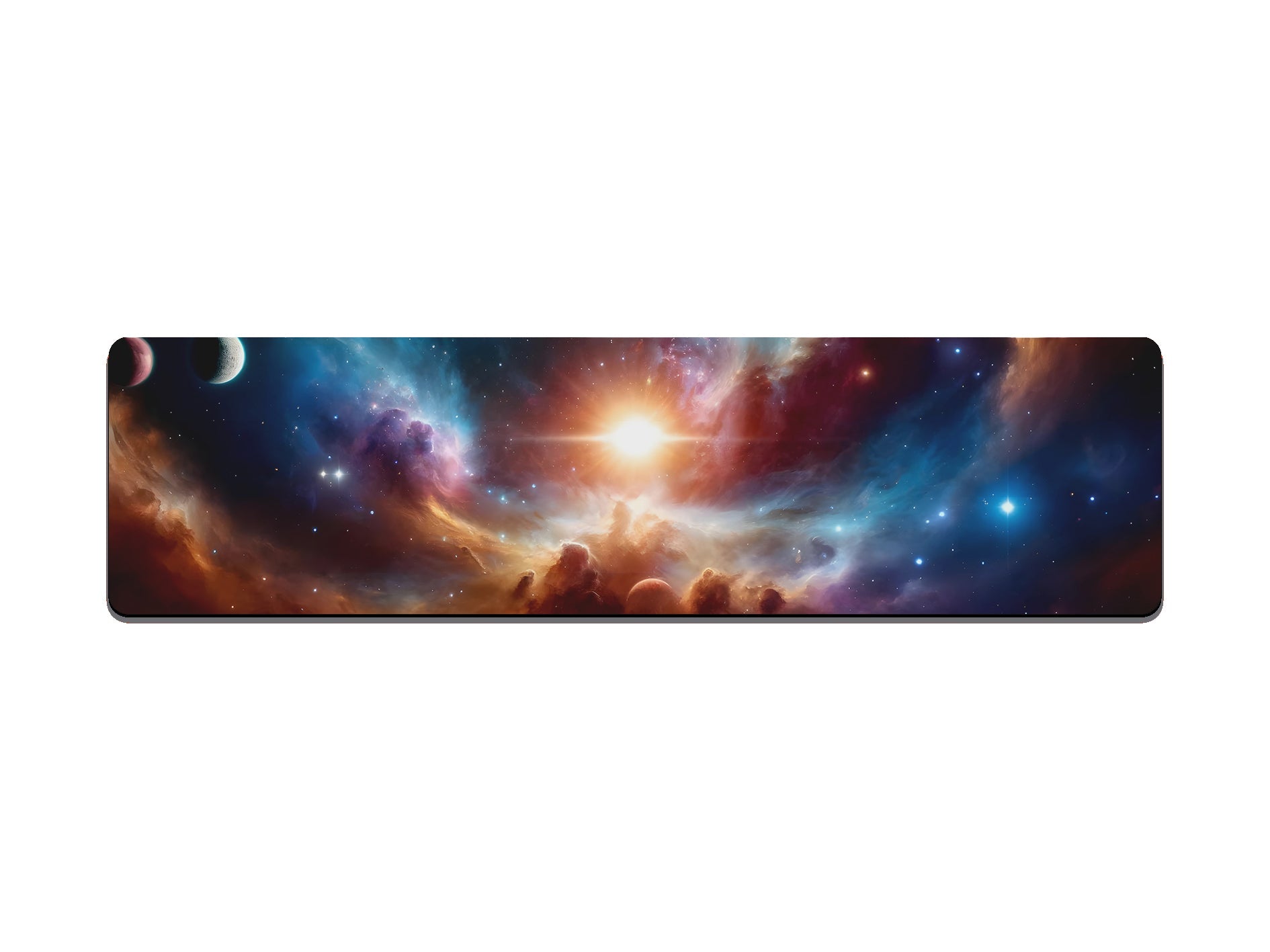 Bright Stars and Vibrant Nebula In Space Gaming Mat - Desk Mat - 3 SIZES - Bar - Mats.co.uk