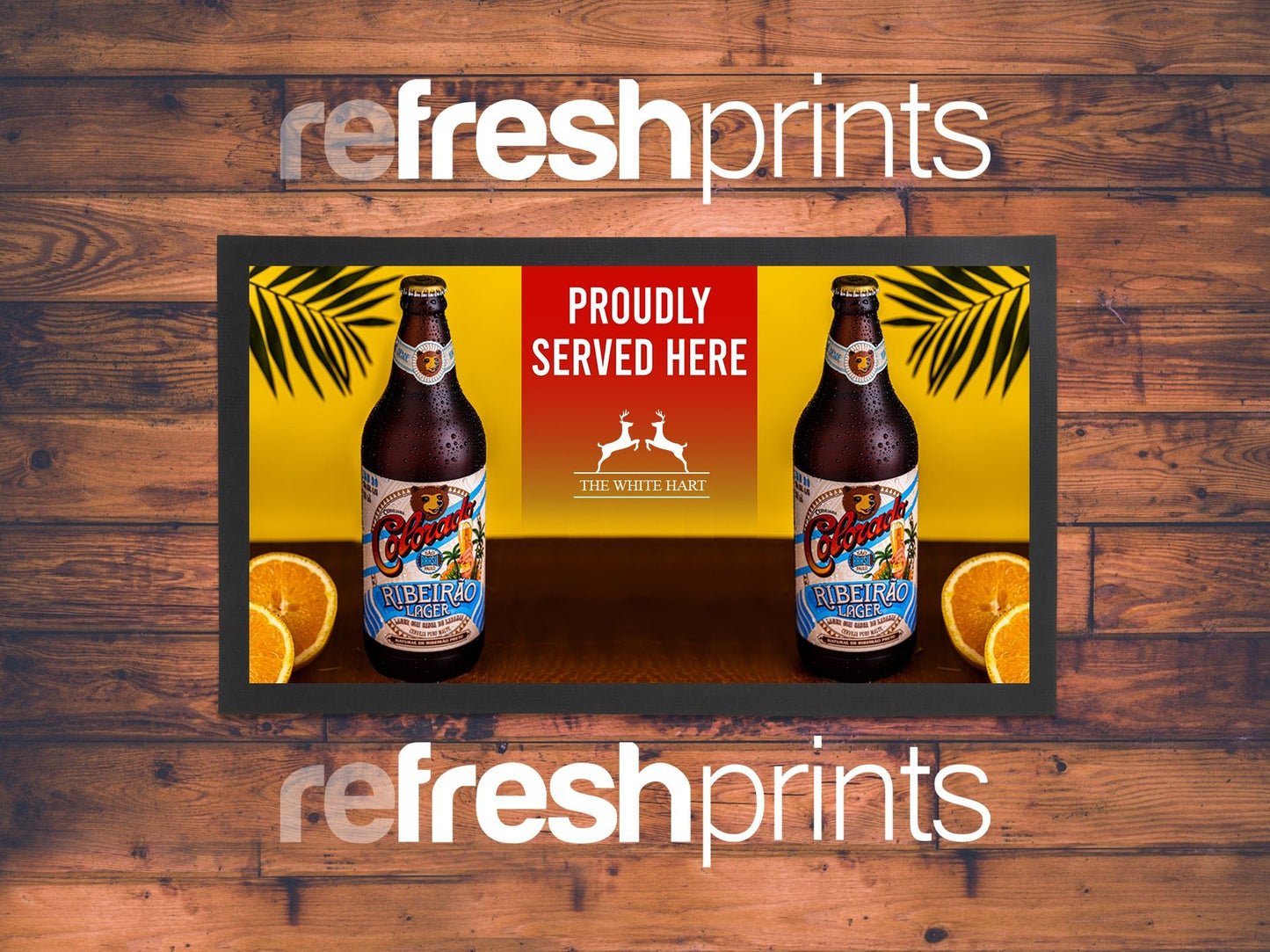 Business Borders Bar Runner [Design 2] (Wholesale) - Bar - Mats.co.uk
